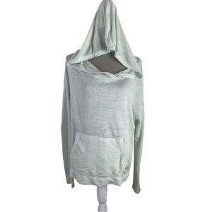 Free People Light Weight Pull Over Hoodie with Kangaroo Pocket Oversized XS/S
